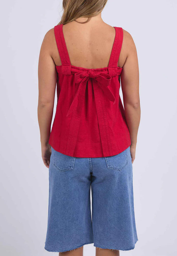 Lourdes Top - Crimson
