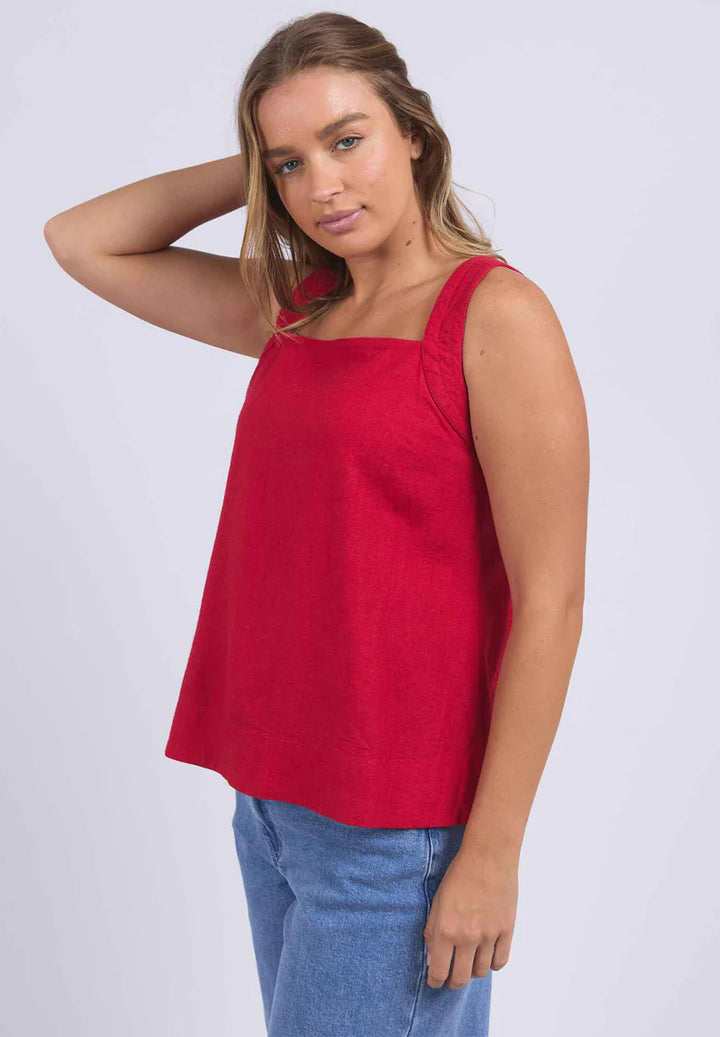 Lourdes Top - Crimson