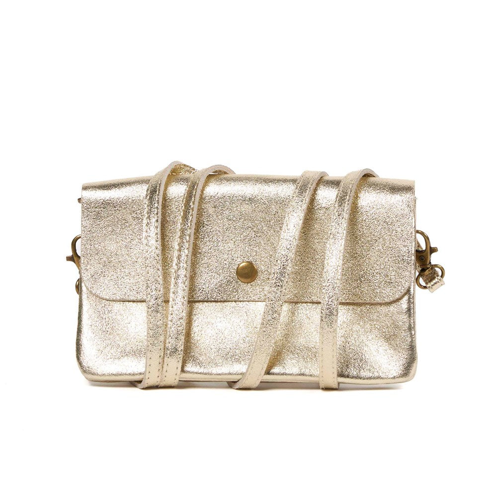 Maison Fanli - Line Metallic Leather - Clutch Cross Body