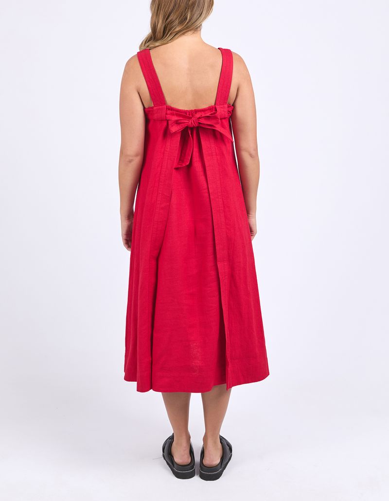 Lourdes Dress - Crimson