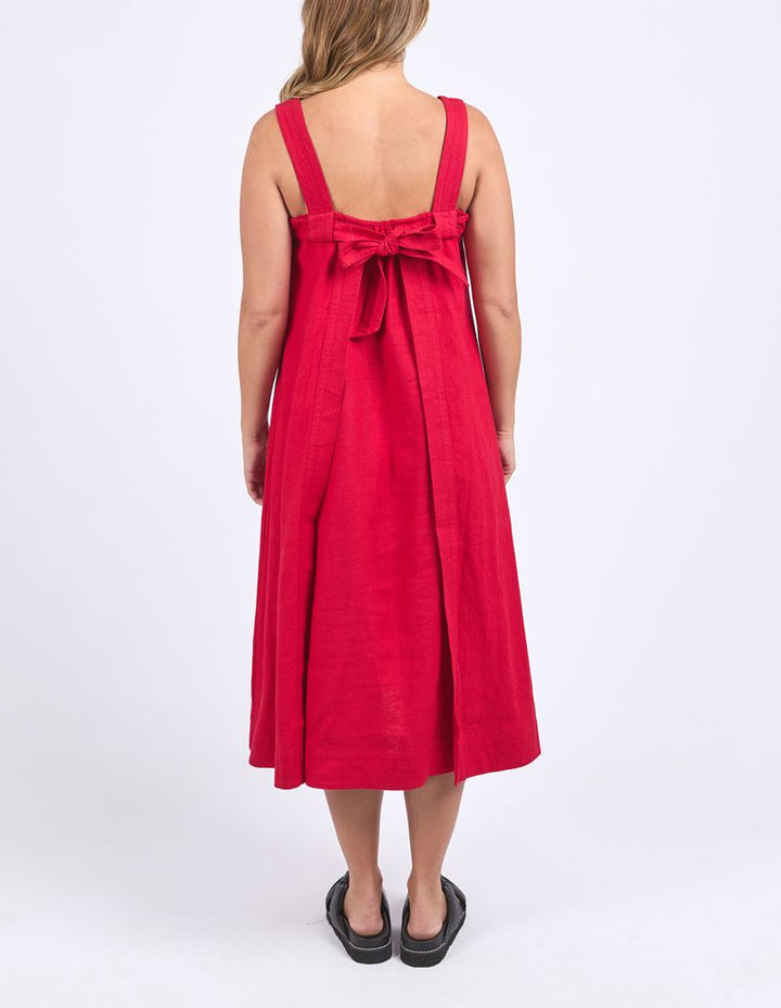 Lourdes Dress - Crimson