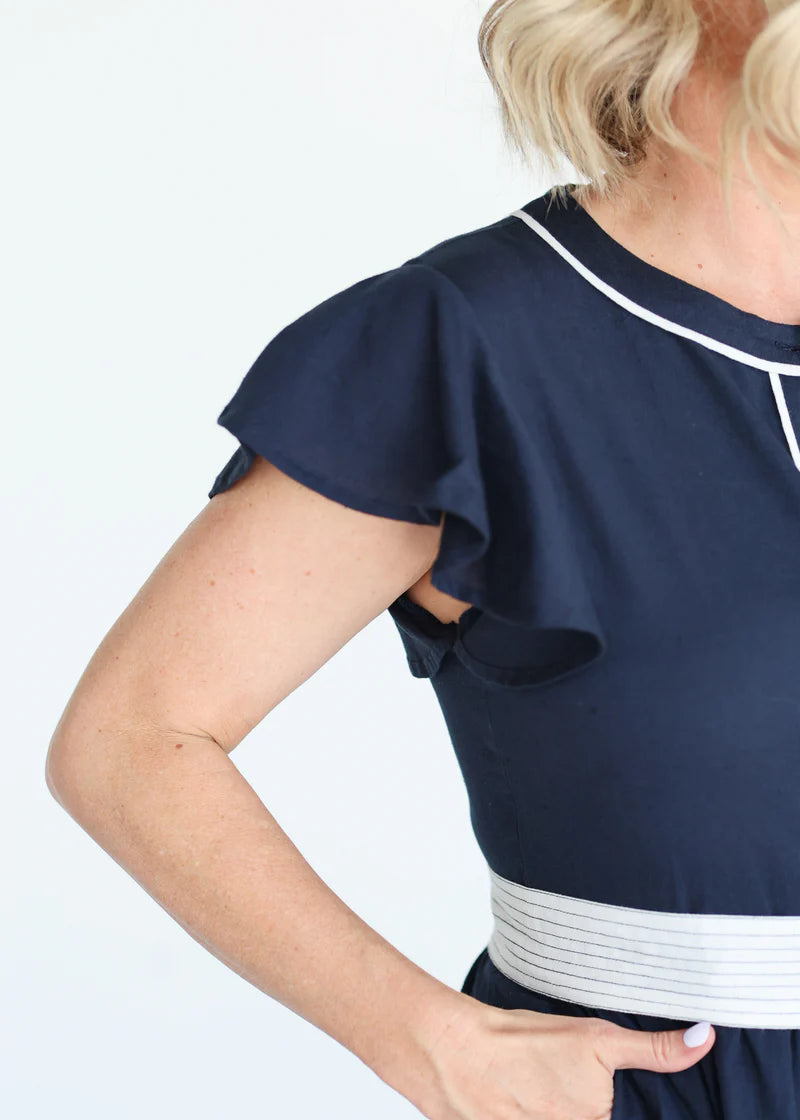 Lucilla Navy Dress