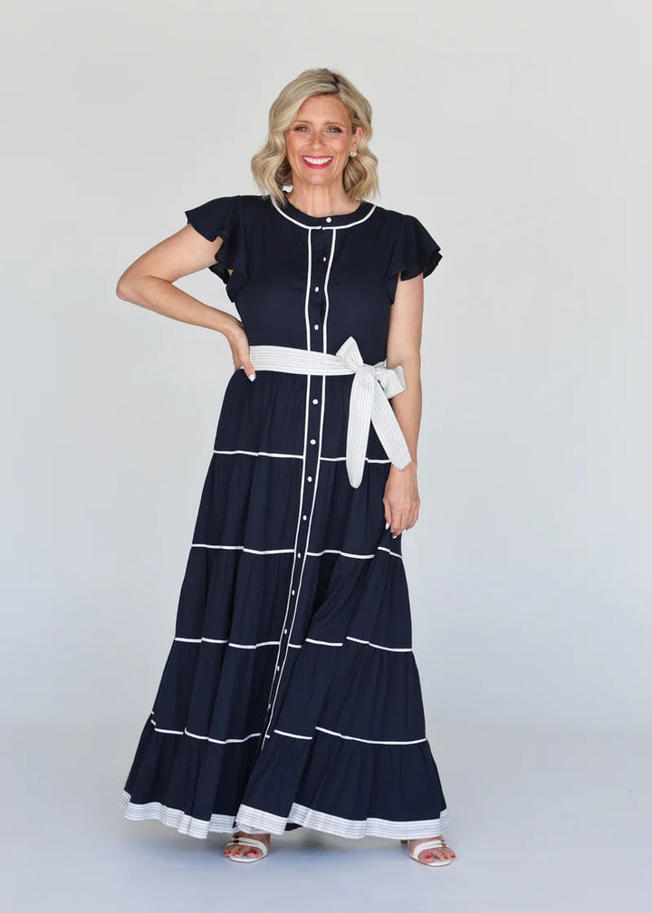 Lucilla Navy Dress