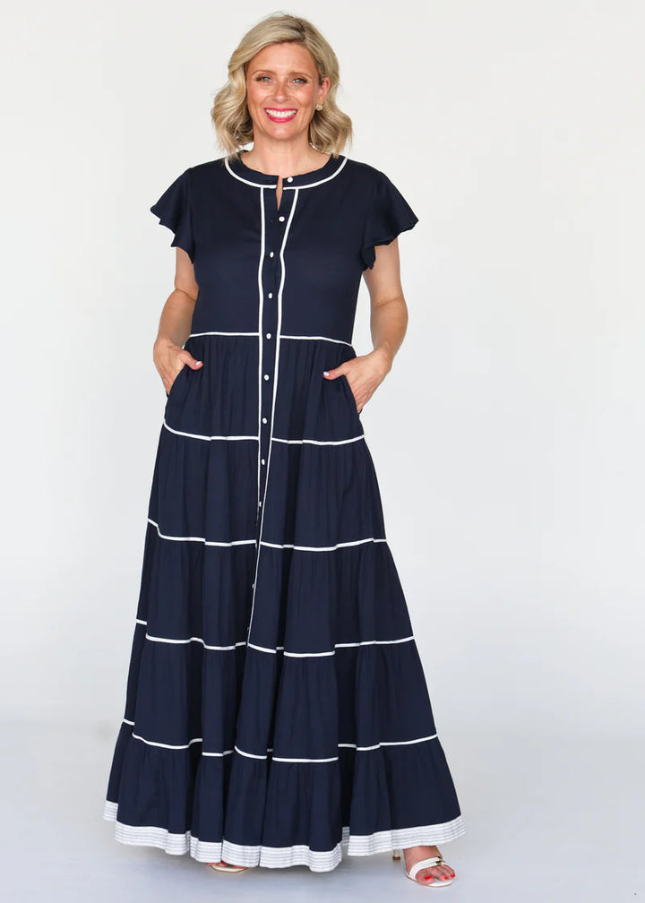 Lucilla Navy Dress