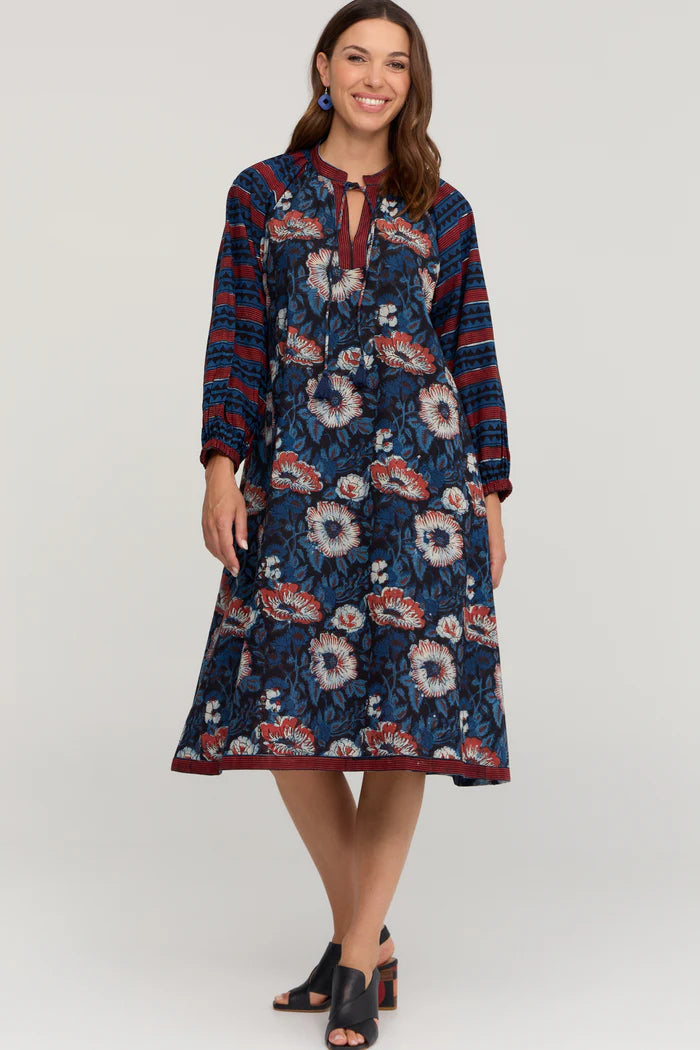 Mia Dress - Indigo Rose