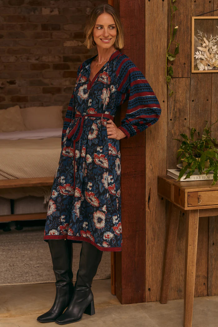 Mia Dress - Indigo Rose