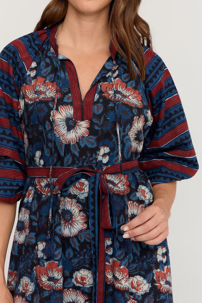 Mia Dress - Indigo Rose
