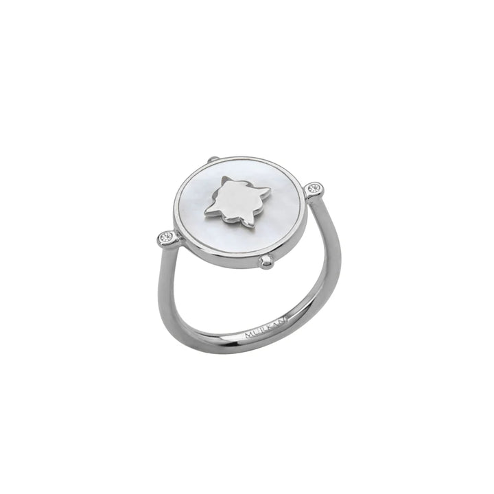 Temple Moon Ring - Silver