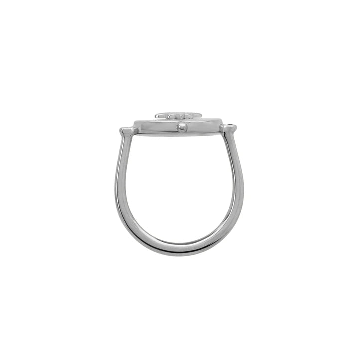 Temple Moon Ring - Silver