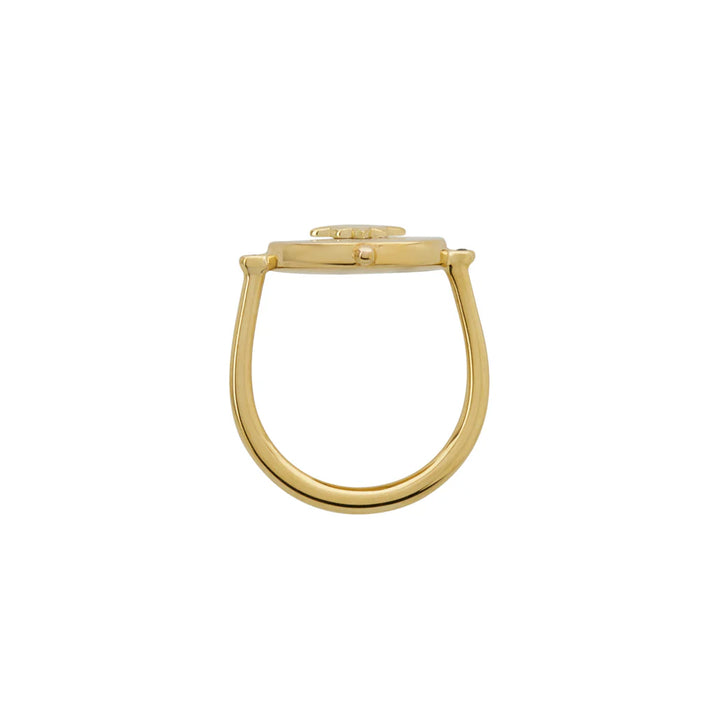 Temple Moon Ring  - Gold