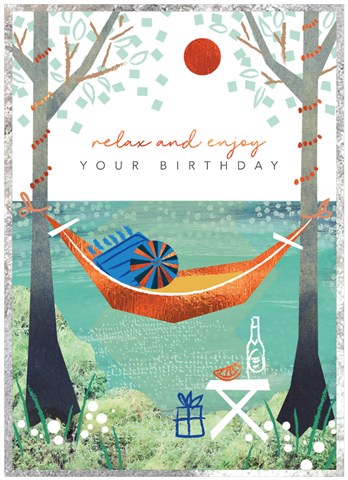 Cinnamon Aitch Relax and Enjoy Your Birthday Card