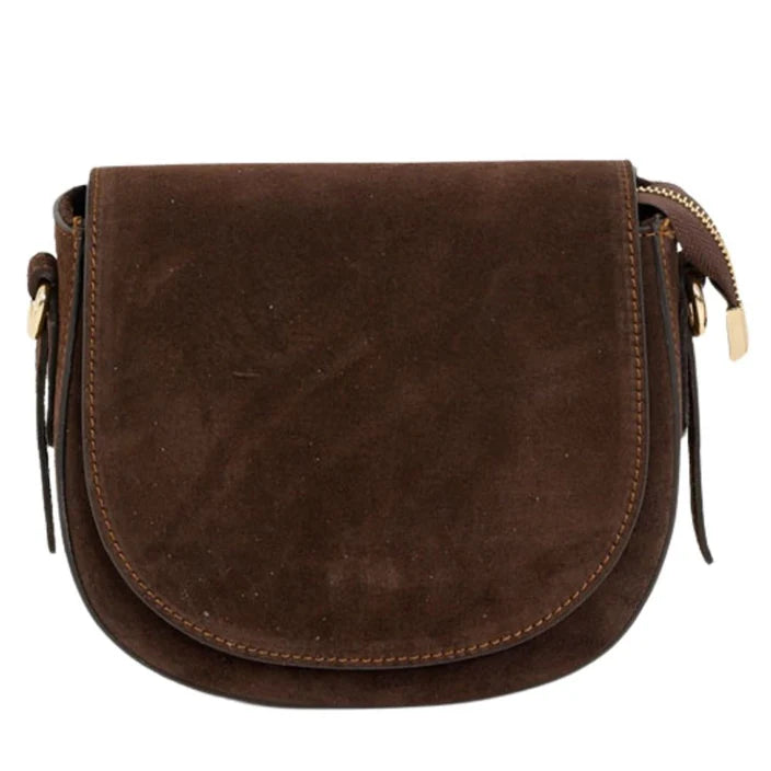 Gabrielle Suede Handbag - Brown