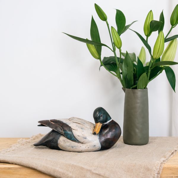 Mallard Duck Sculpture - Medium