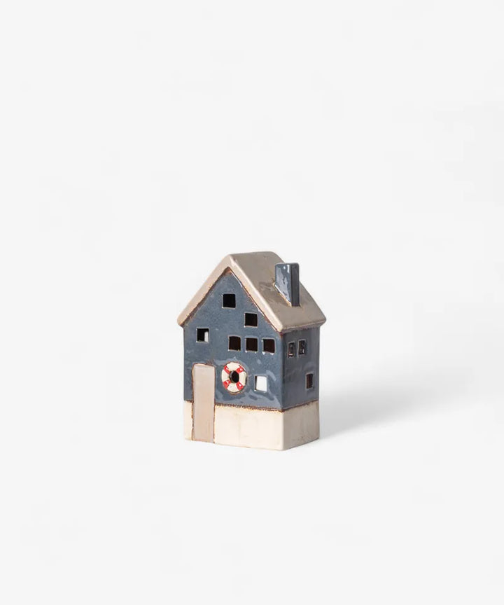 Saint Malo Tea Light House with Buoy Large