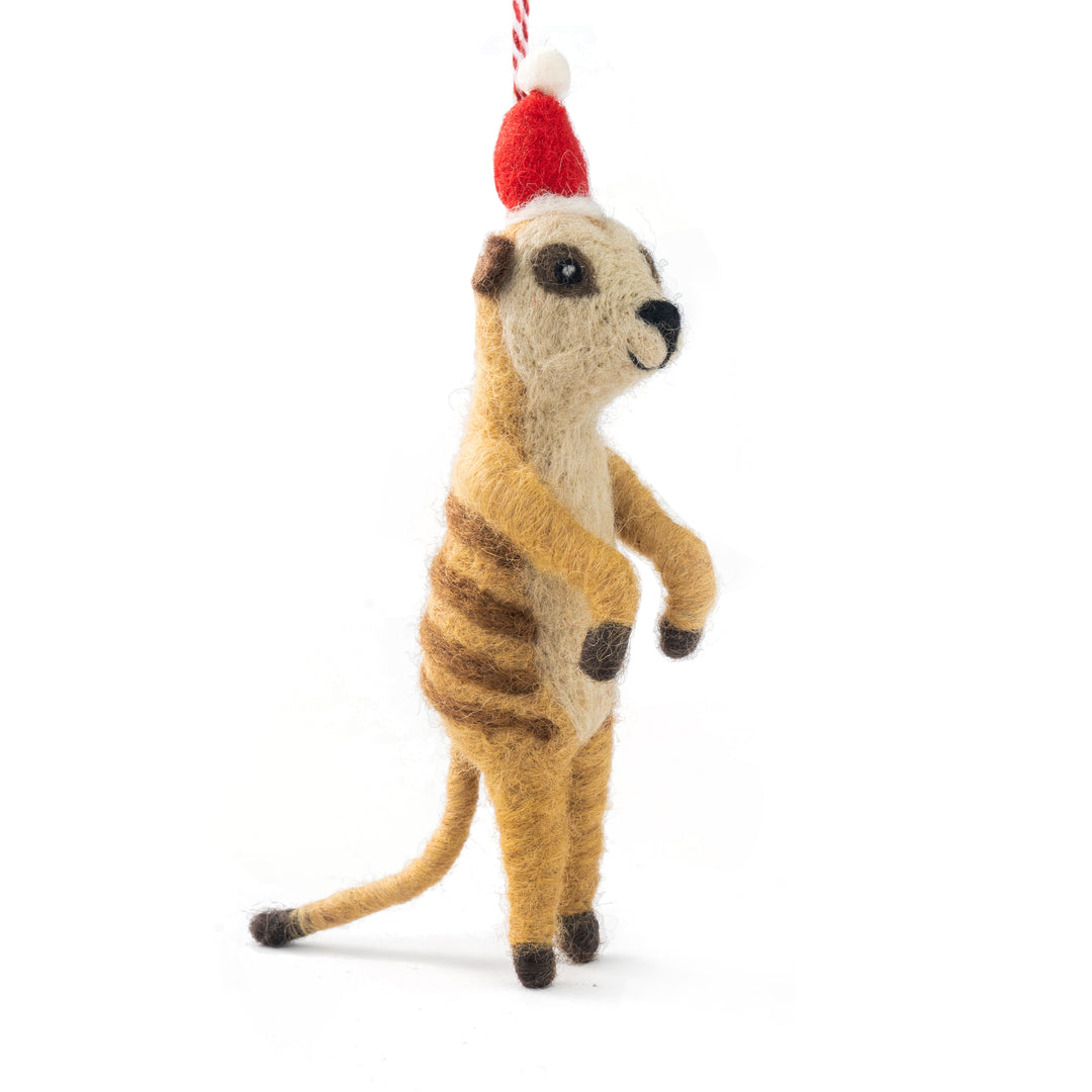 Meerkat Misha Felt Christmas Decoration