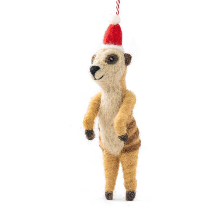Meerkat Misha Felt Christmas Decoration