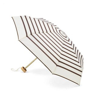 Anatole Lazare Striped Caramel Micro-Umbrella