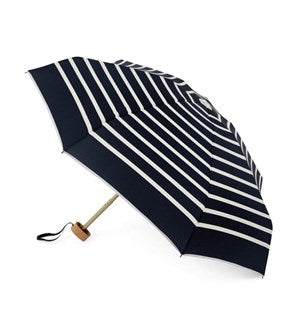 Anatole Pablo Micro Umbrella - Navy with White Stripes