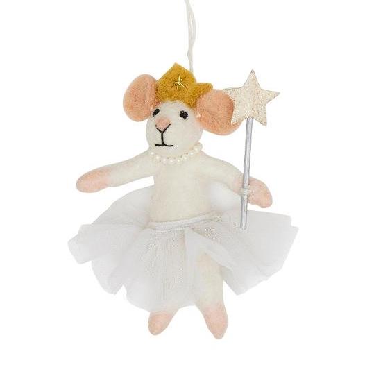 Mouse Fairy Felt Christmas Decoration