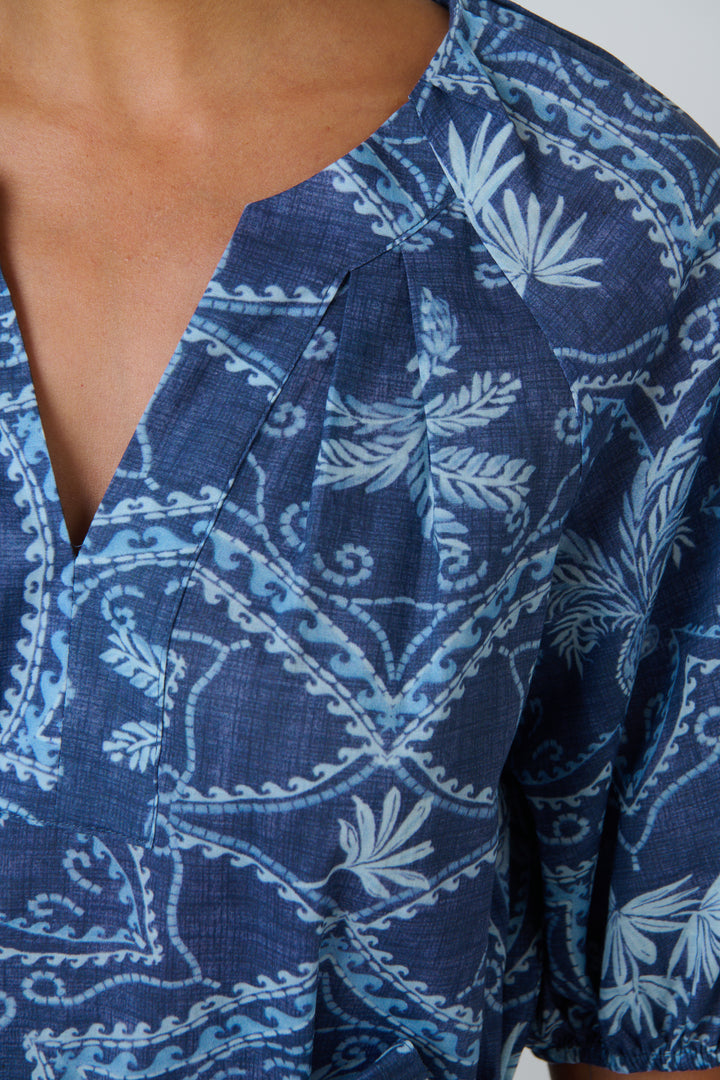 Capri Cotton Tie-Waist Dress - Branching Out