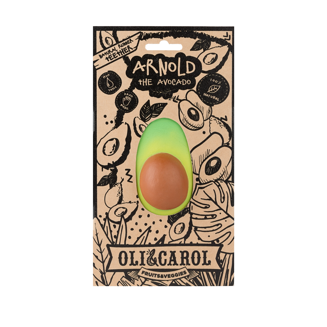 Oli&Carol Arnold the Avocado Baby Teether