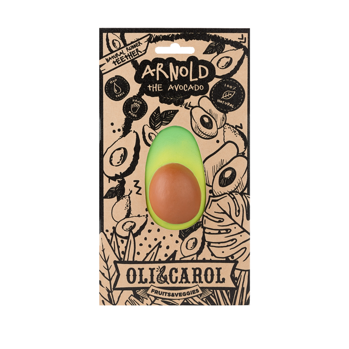 Oli&Carol Arnold the Avocado Baby Teether