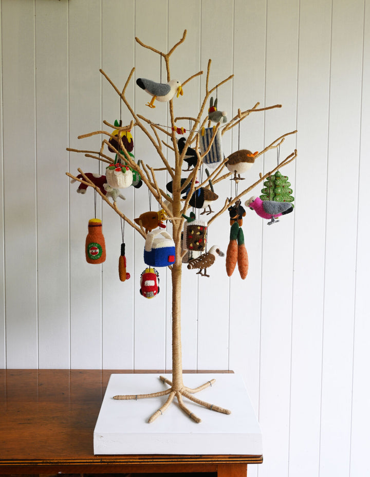 Blue Wren Handmade Felt Ornament