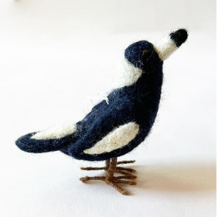 Christmas Carols Magpie Handmade Felt Ornament