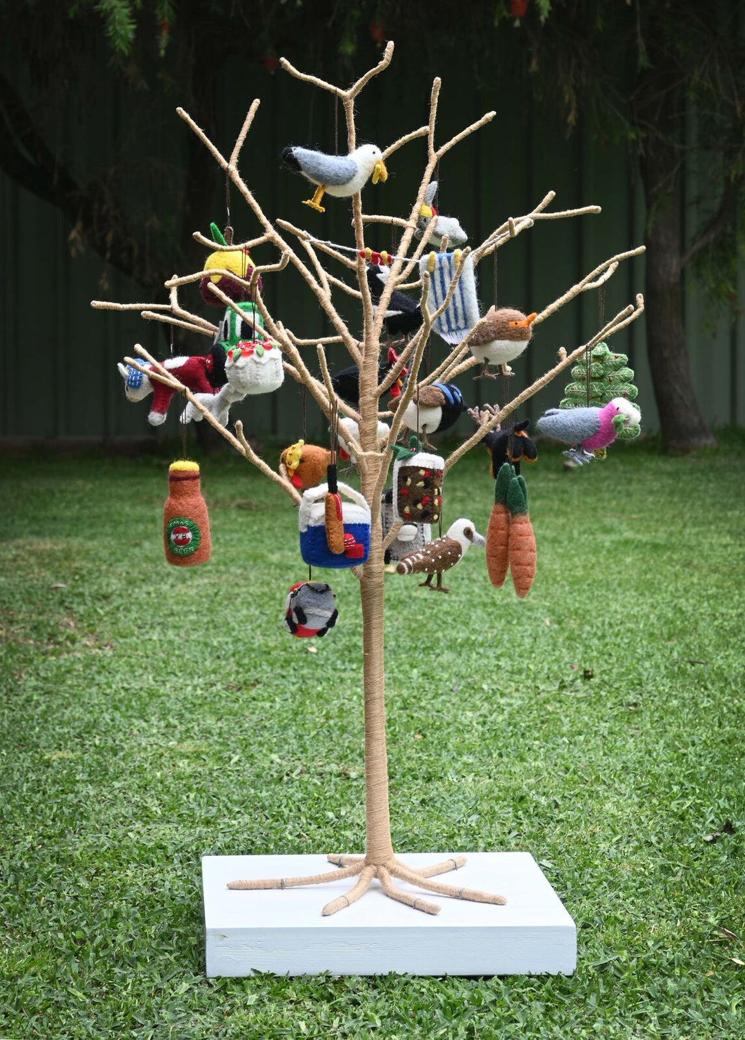 Christmas Carols Magpie Handmade Felt Ornament