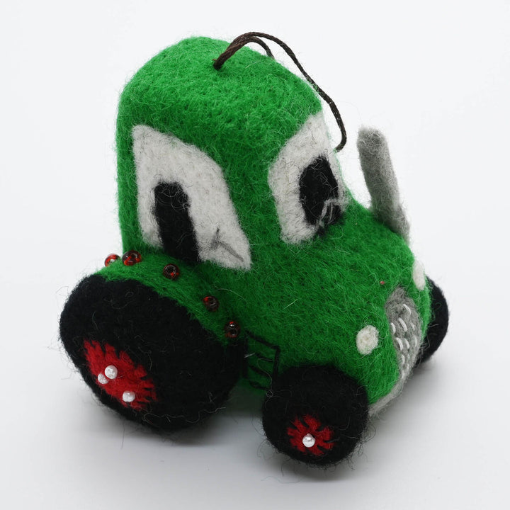 Tractor Handmade Felt Ornament