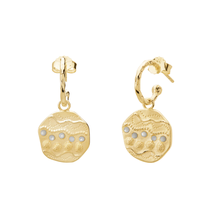 Ocean Dreamer Hoop Earrings - Gold