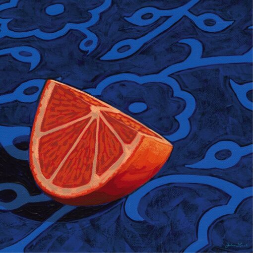 Lilli Rock Blue Orange Coaster