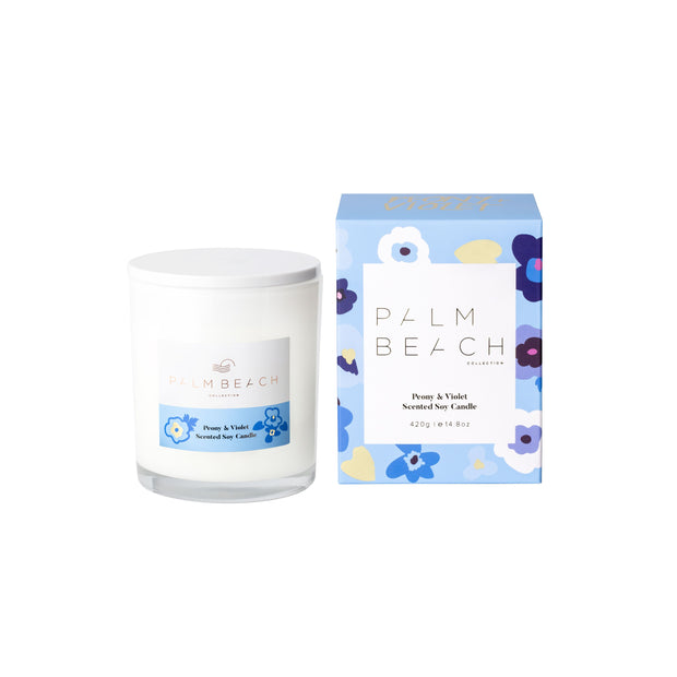 Palm Beach Peony & Violet Candle