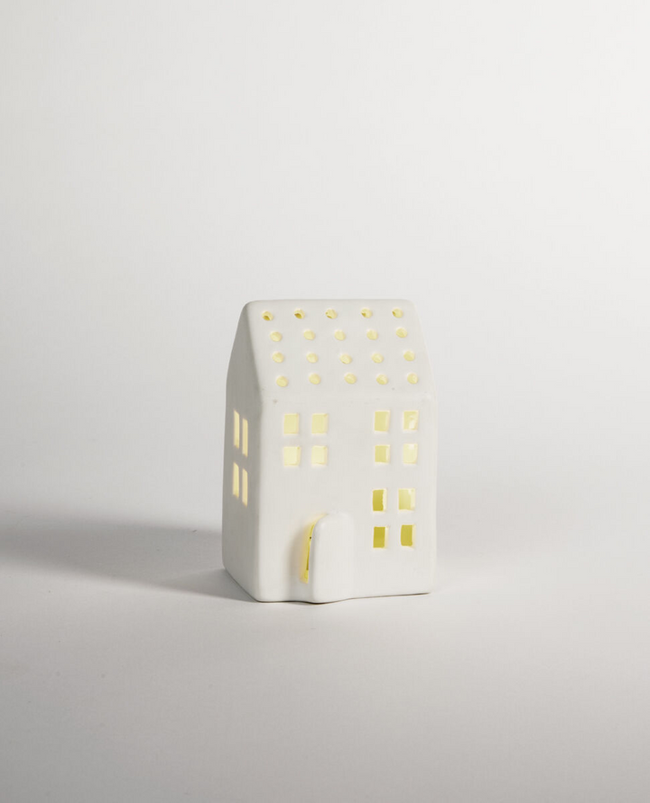 Poem LED Standing Porcelain House - Small - 12cm