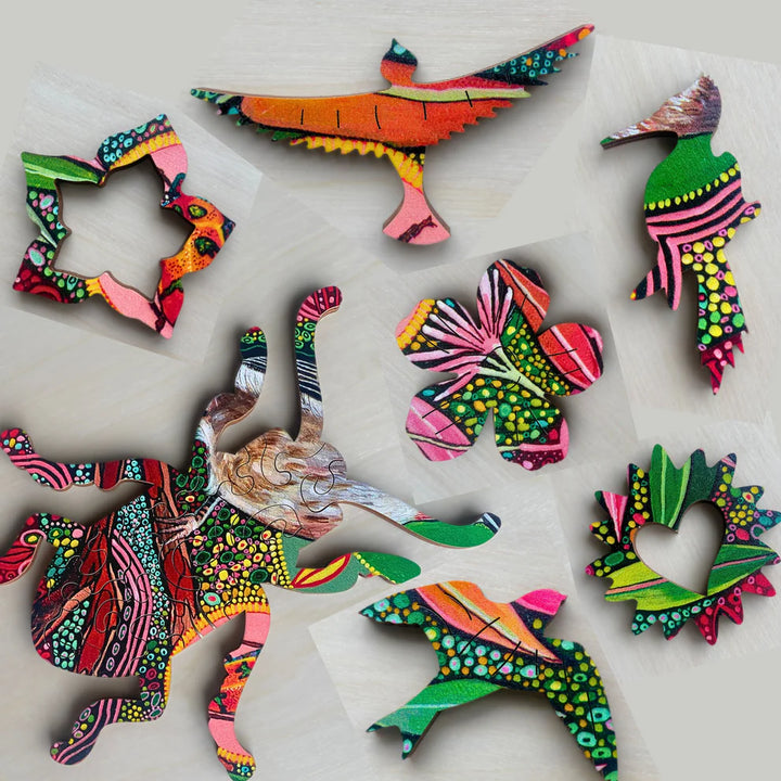 Wooden Jigsaw - Powderpuff Lily 248 pc
