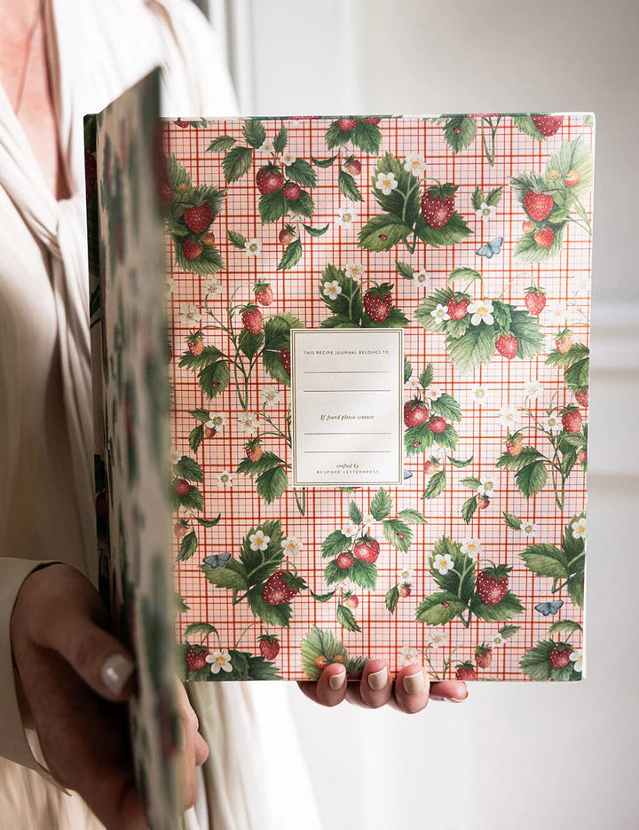 Heirloom Recipe Book Journal - Strawberries