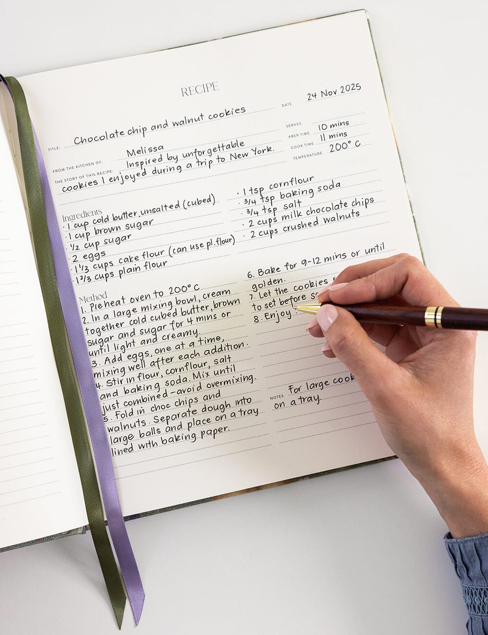 Heirloom Recipe Book Journal - Pears