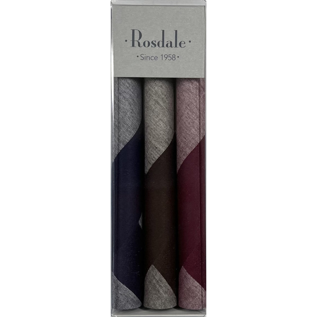 Mens Woven Handkerchiefs 3 Pack
