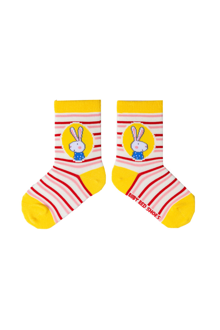 Ruby Red Shoes Socks (Ages 2-4) -Ruby Loves Stripes