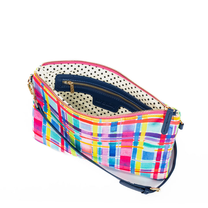 Lordy Dordie Rainbow Gingham Large Crossbody