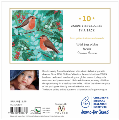 CMRI Robins - Charity Christmas Card Pack