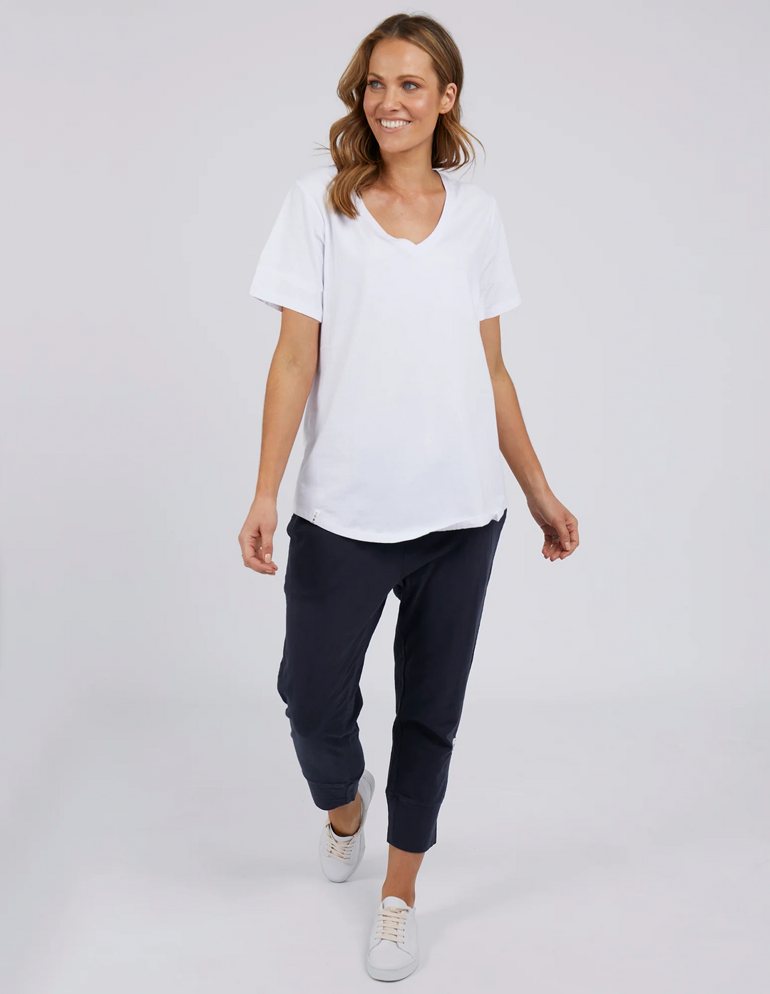Elm Fortune Vee Tee - White