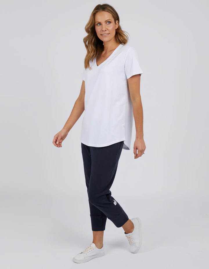 Elm Fortune Vee Tee - White