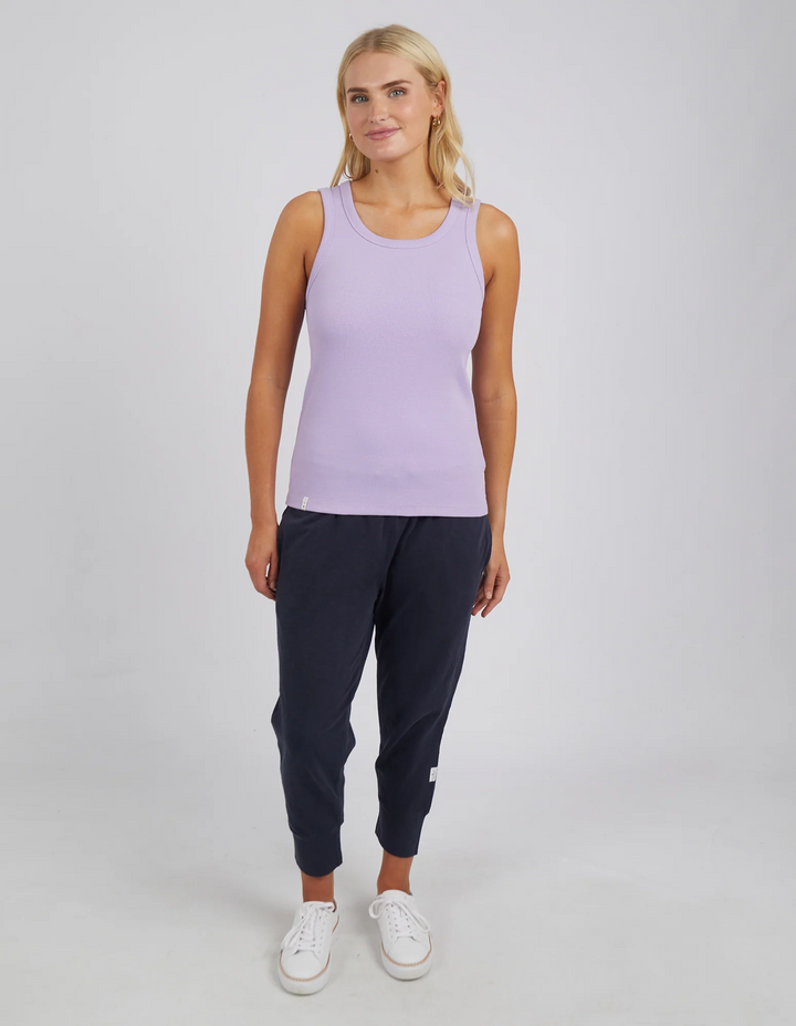 Elm Rib Crew Tank - Periwinkle