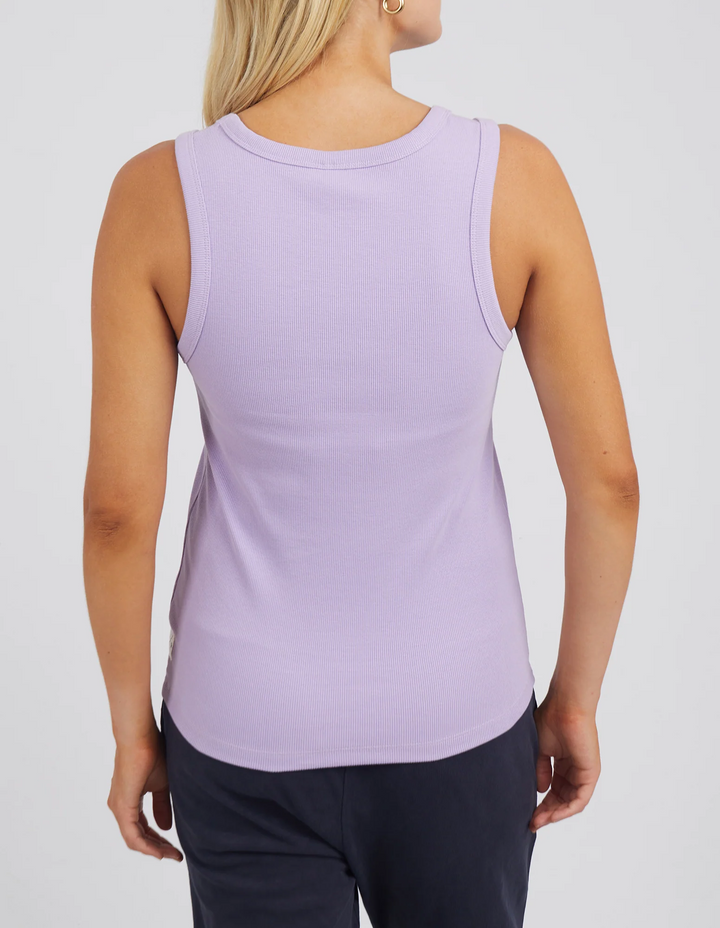 Elm Rib Crew Tank - Periwinkle