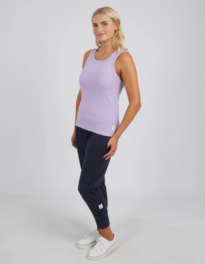 Elm Rib Crew Tank - Periwinkle