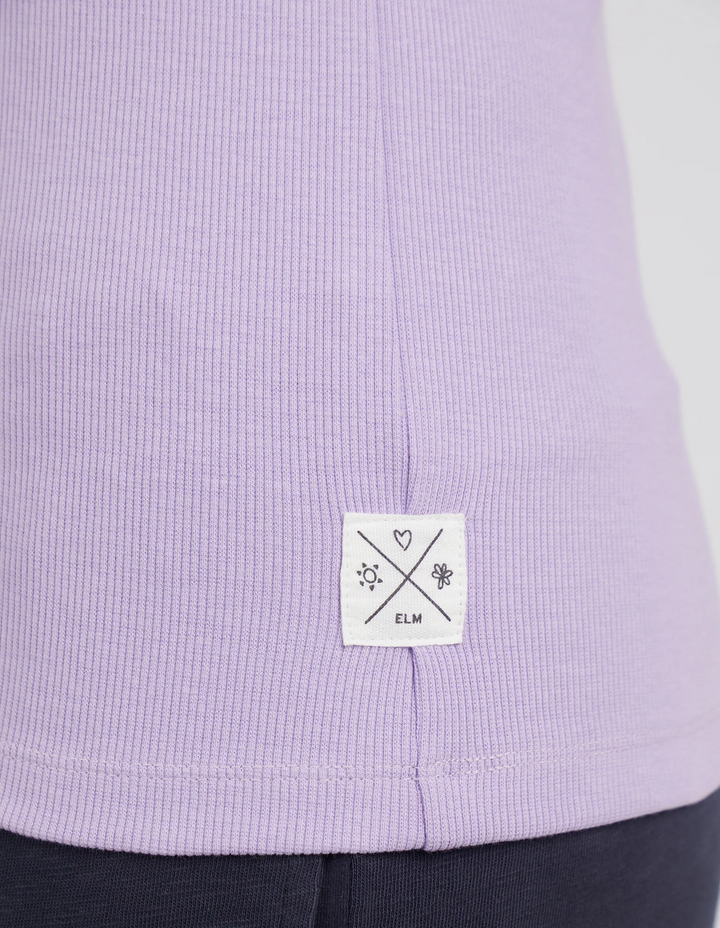 Elm Rib Crew Tank - Periwinkle