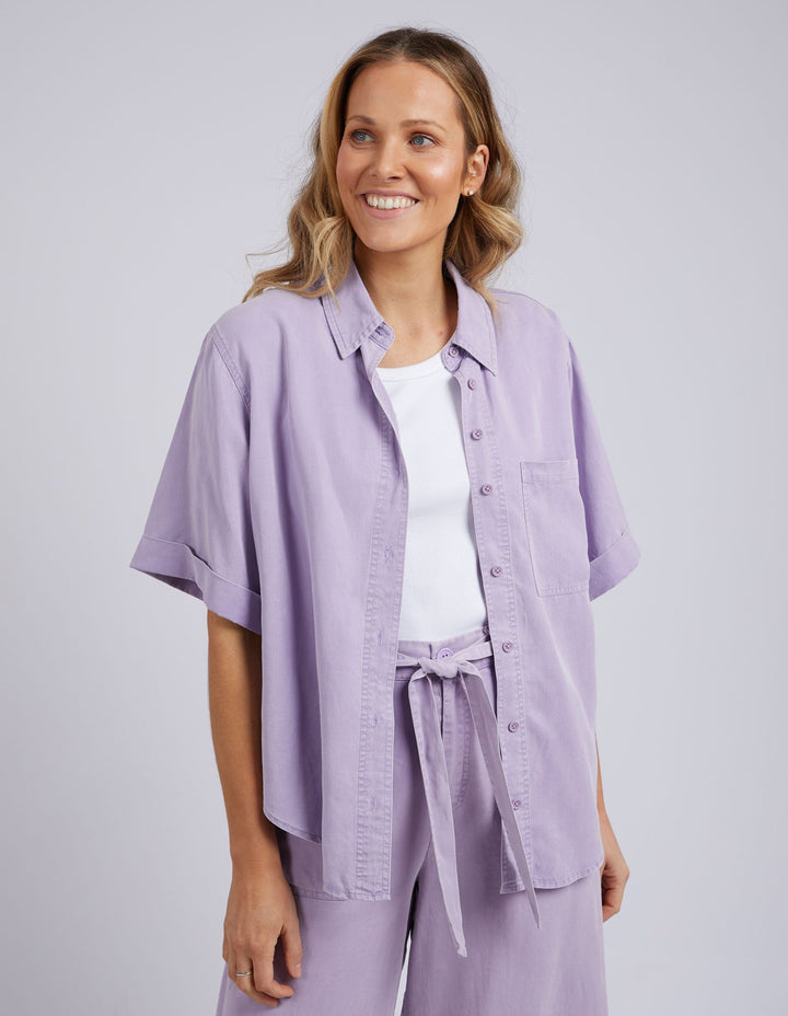 Elm Bliss Washed Shirt - Periwinkle