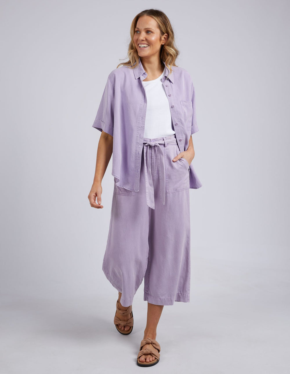 Elm Bliss Washed Shirt - Periwinkle