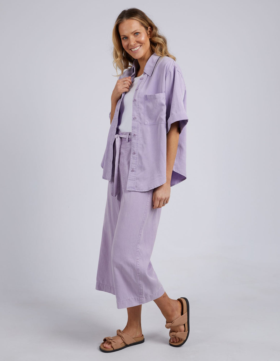 Elm Bliss Washed Shirt - Periwinkle